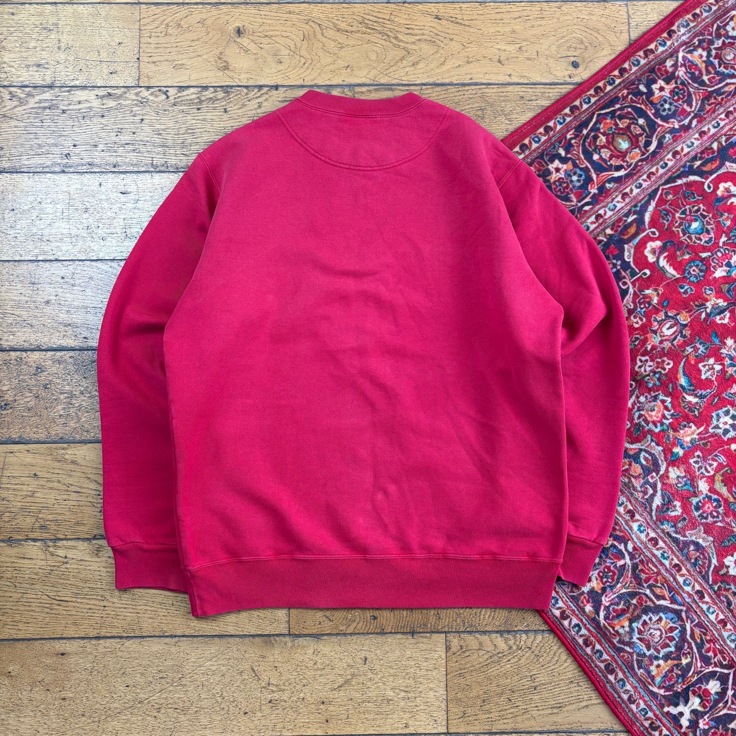 Vintage Diesel Red Embroidered Sweatshirt - M