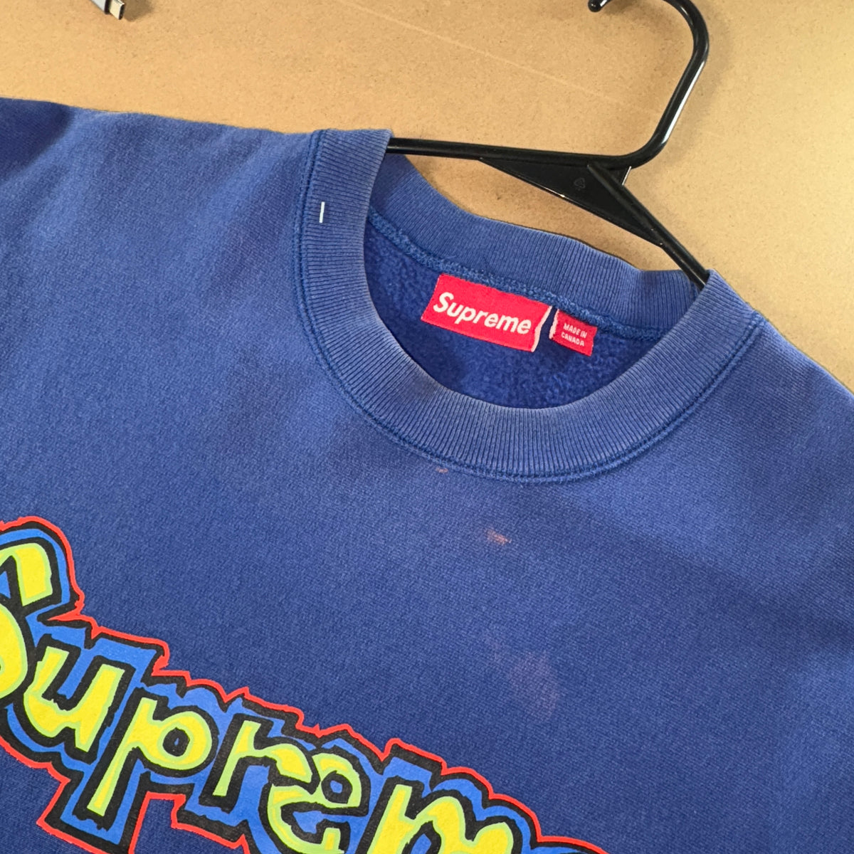 Supreme Blue Sweatshirt - L