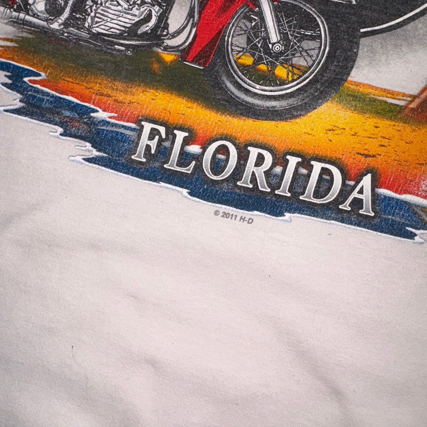 Vintage 2011 Harley Davidson White Single Stitch Graphic T-Shirt - XS