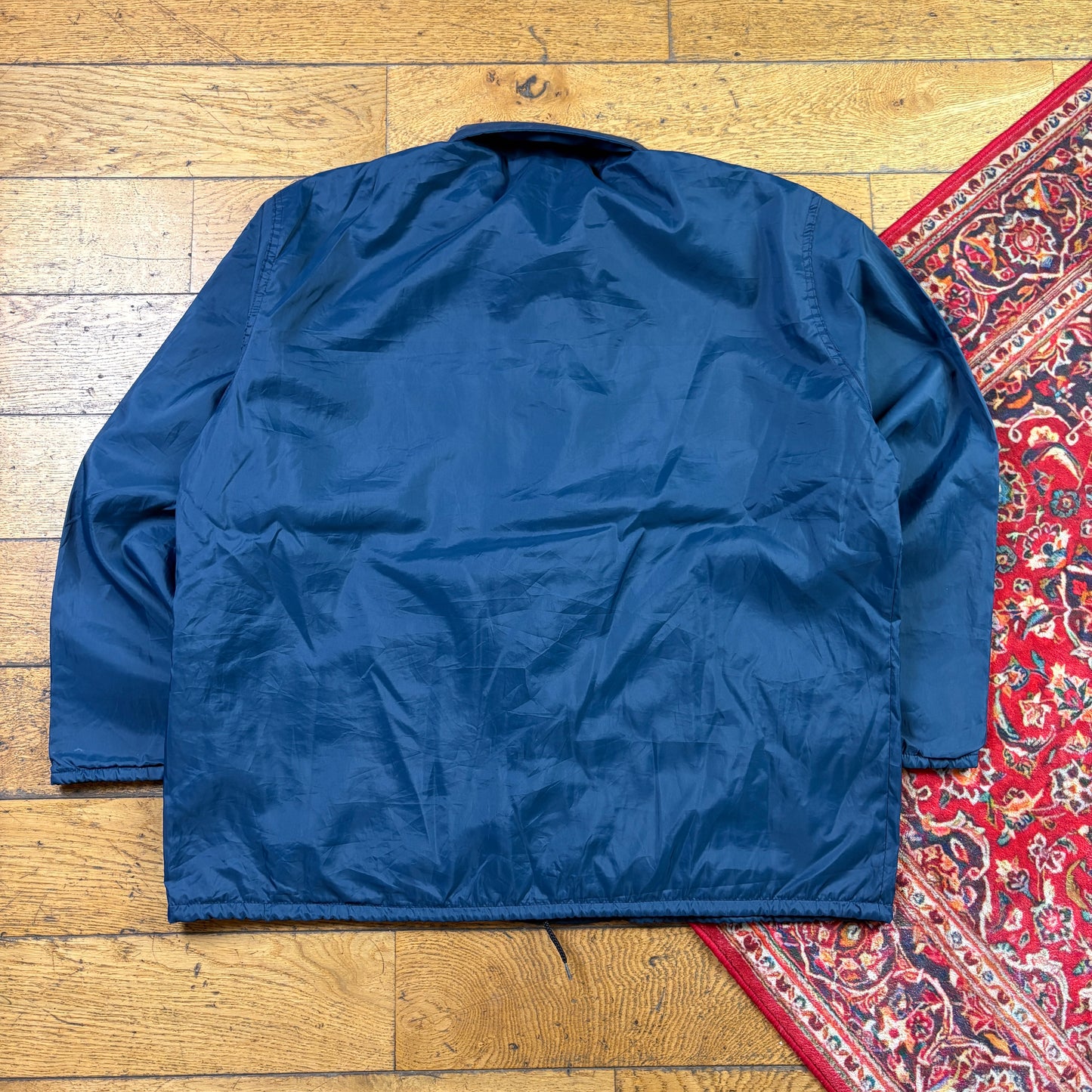 Vintage Navy Nylon Coach Harrington Jacket -XL