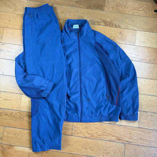 Vintage Australia Blue Tracksuit Jacket and Baggy Bottoms Shell Suit - XL