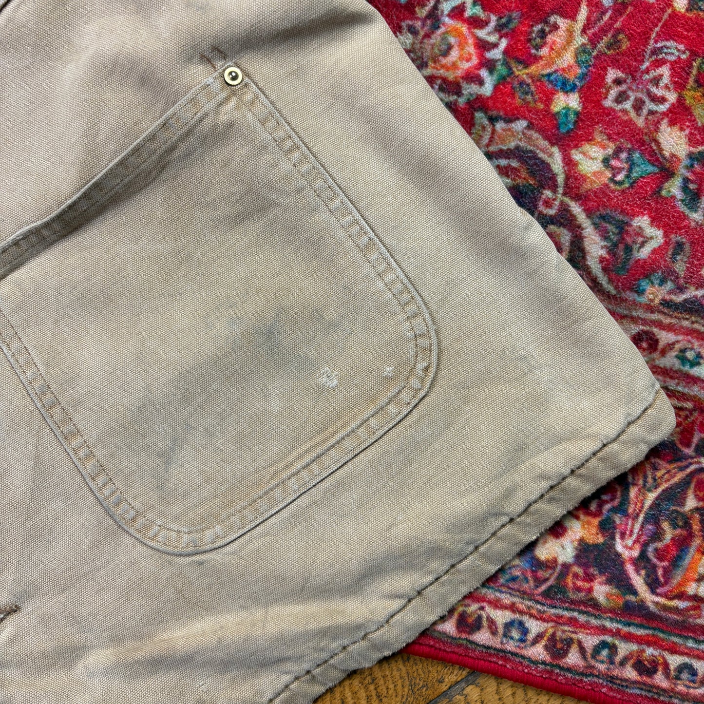 Vintage 1989 Carhartt Brown Michigan Chore Workwear Jacket - XL