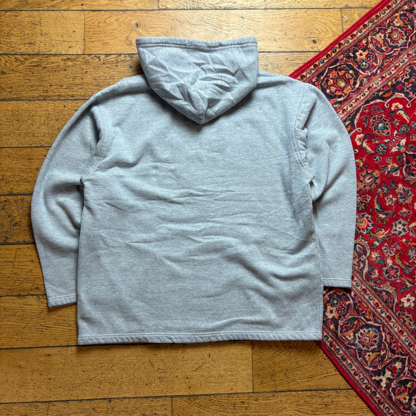 Vintage NFL Rams Grey Embroidered Hoodie Sweatshirt - L