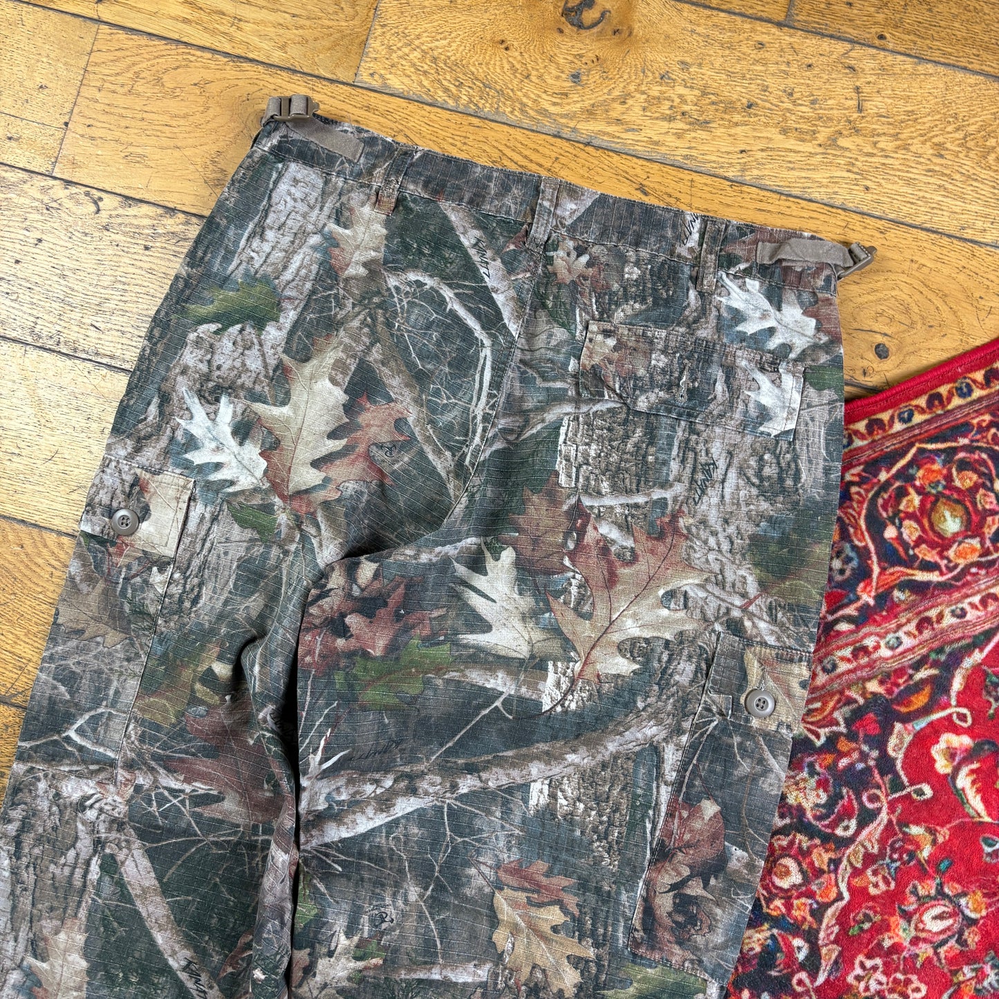 Vintage Real Tree Camo Green Hunting Workwear Trousers - 34