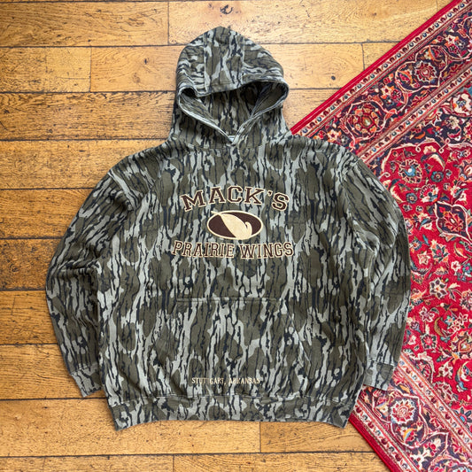 Vintage Realtree Embroidered Camo Green Hoodie Sweatshirt - XL
