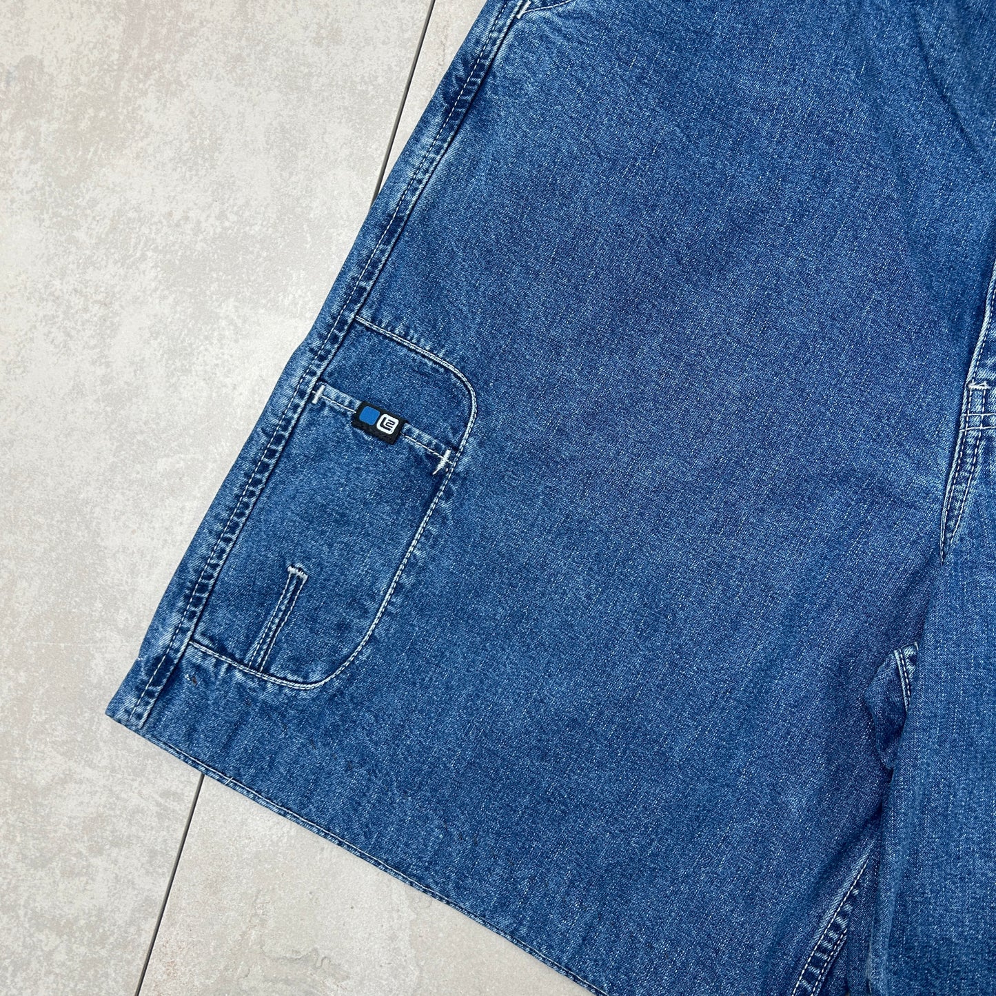 Vintage Levis L2 Hip Hop Baggy Blue Shorts Jorts - 36