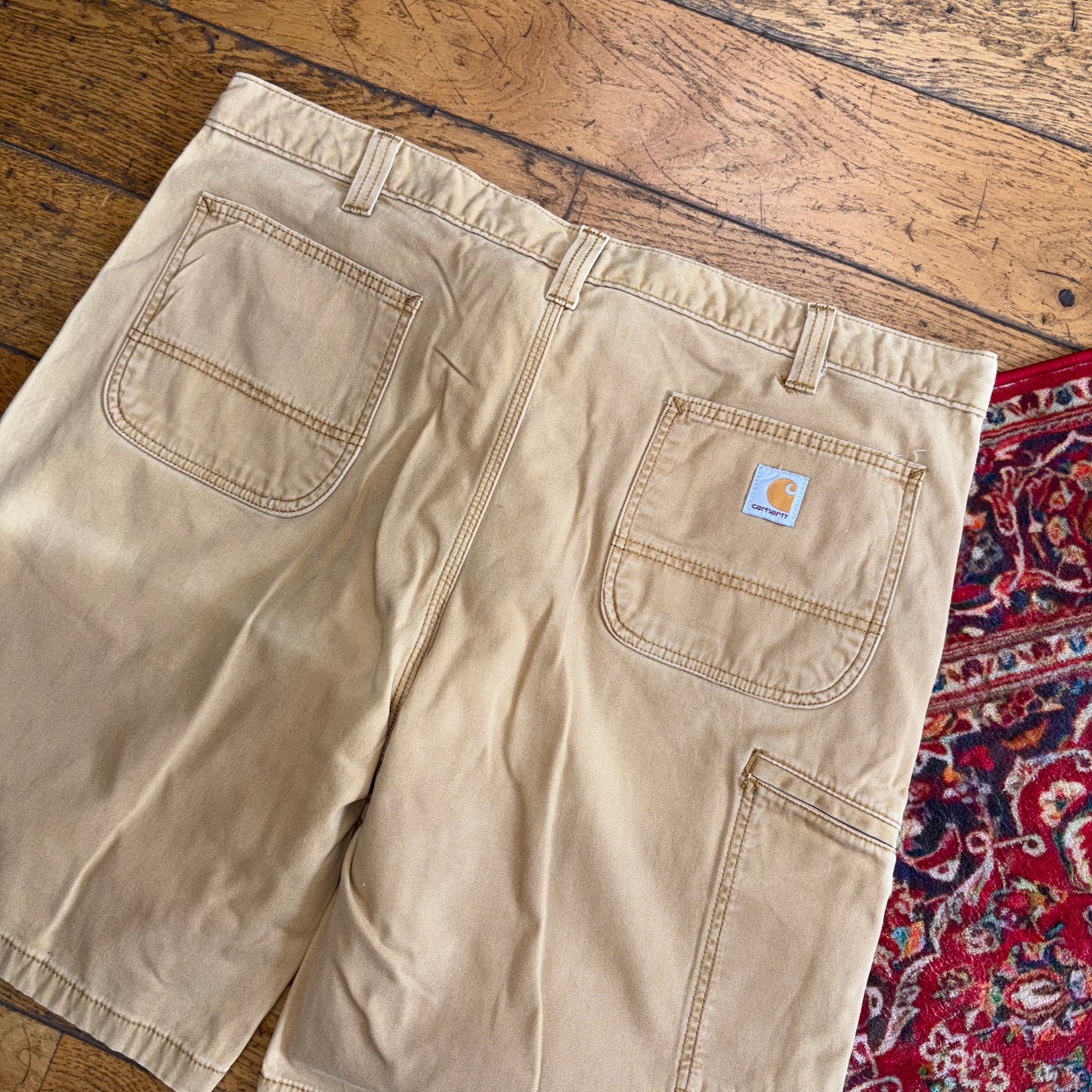 Vintage Carhartt Workwear Baggy Brown Carpenter Shorts - 42