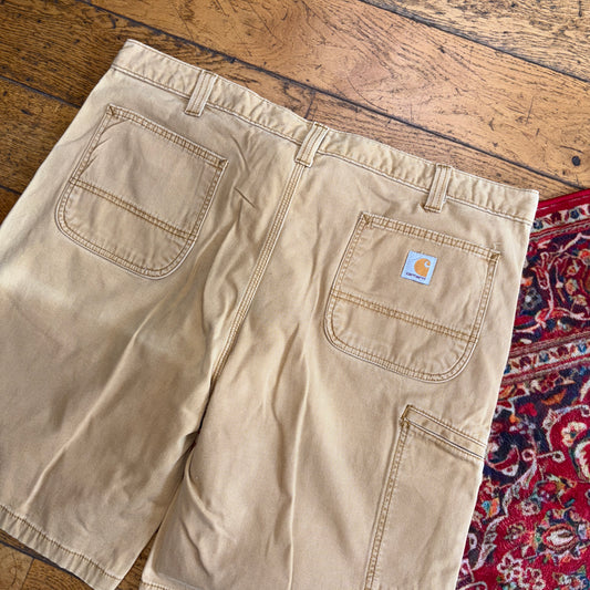 Vintage Carhartt Workwear Baggy Brown Carpenter Shorts - 42