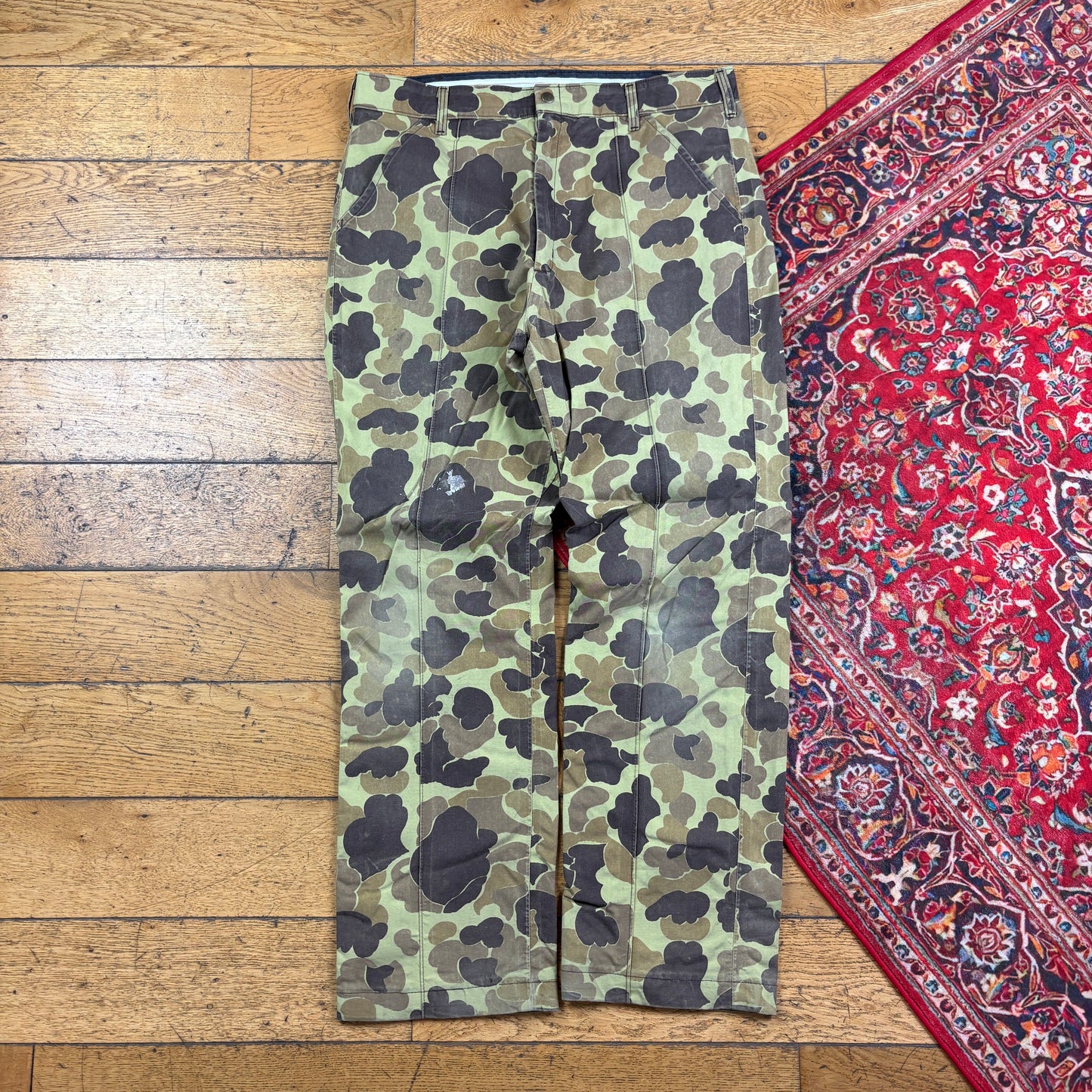 Vintage Real Tree Camo Green Hunting Workwear Trousers - 38