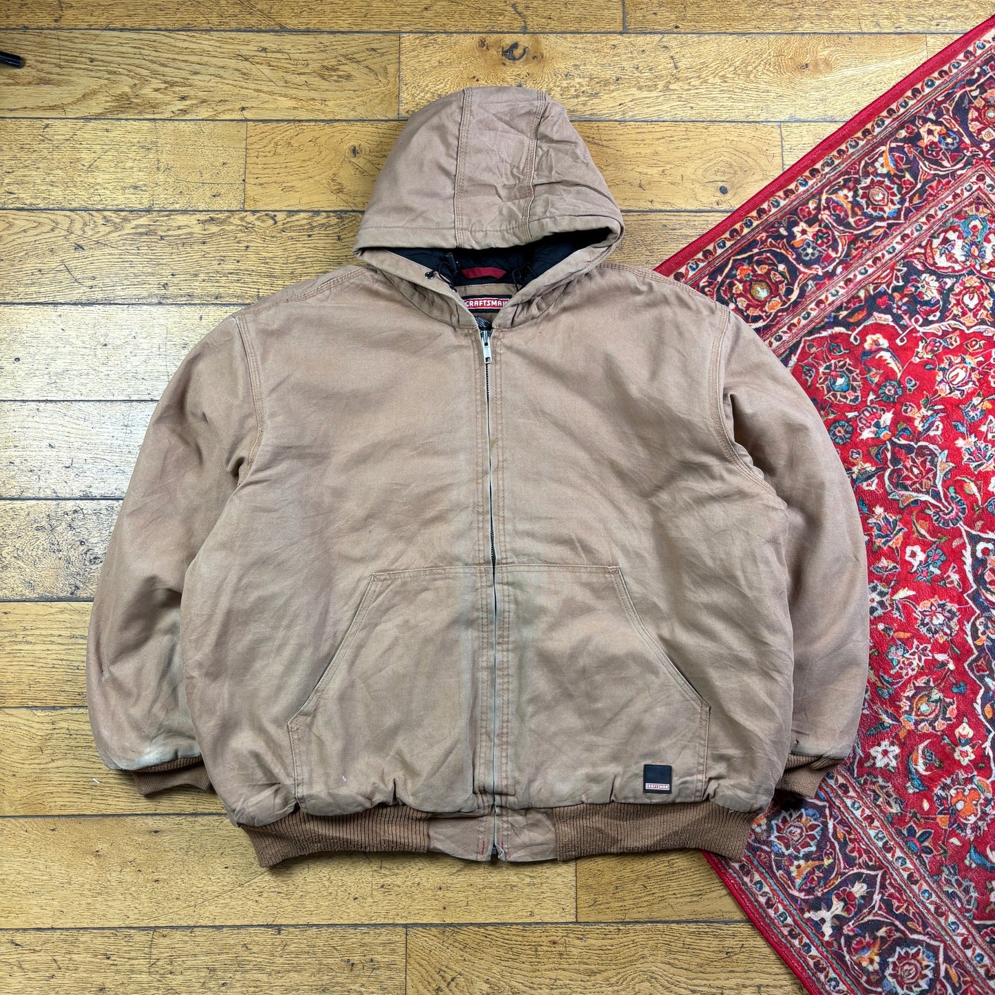 Vintage Craftsman Brown Workwear Carhartt Active Style Jacket -  2XL