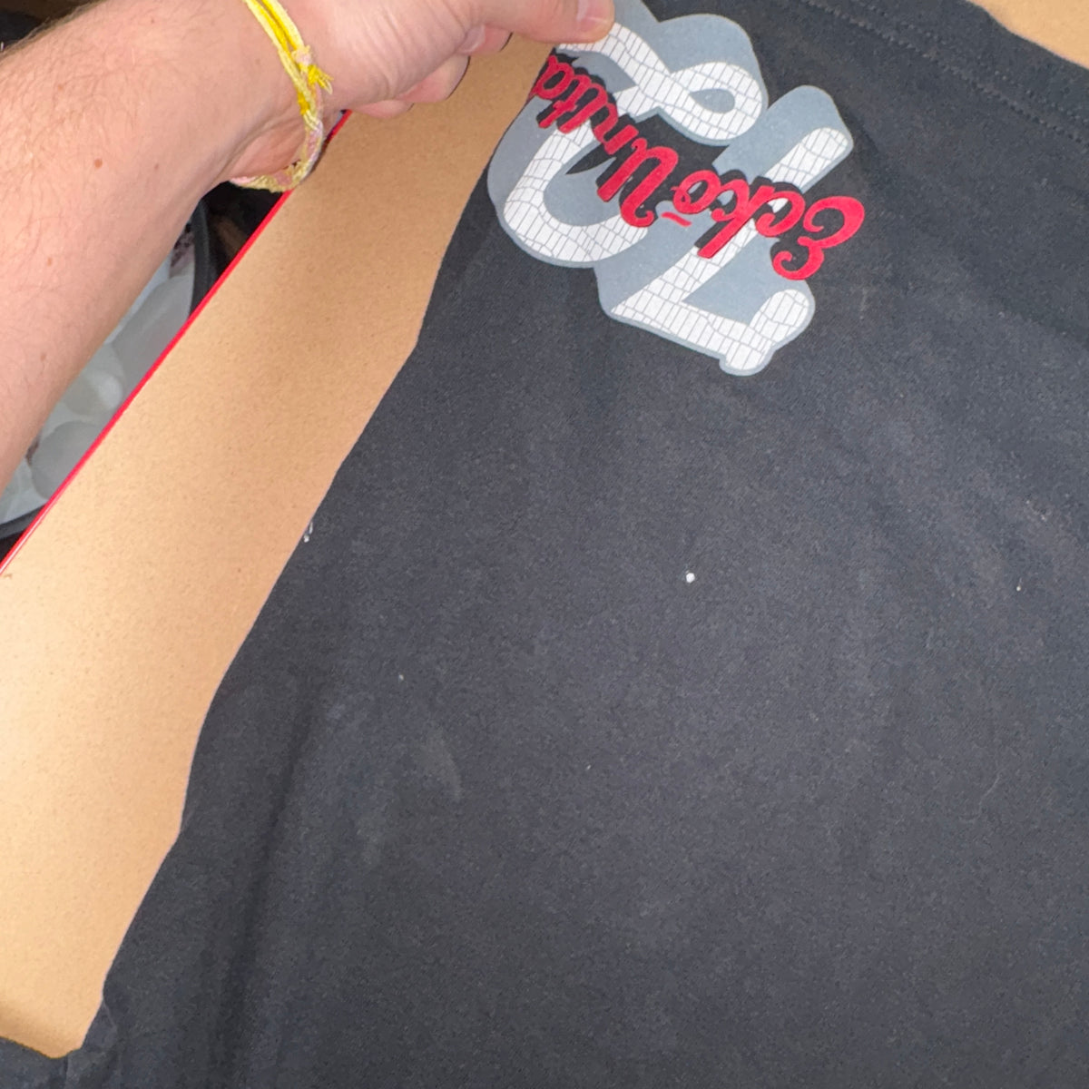 Ecko Unltd 3D Print Black Hip Hop Y2K Graphic T Shirt - M