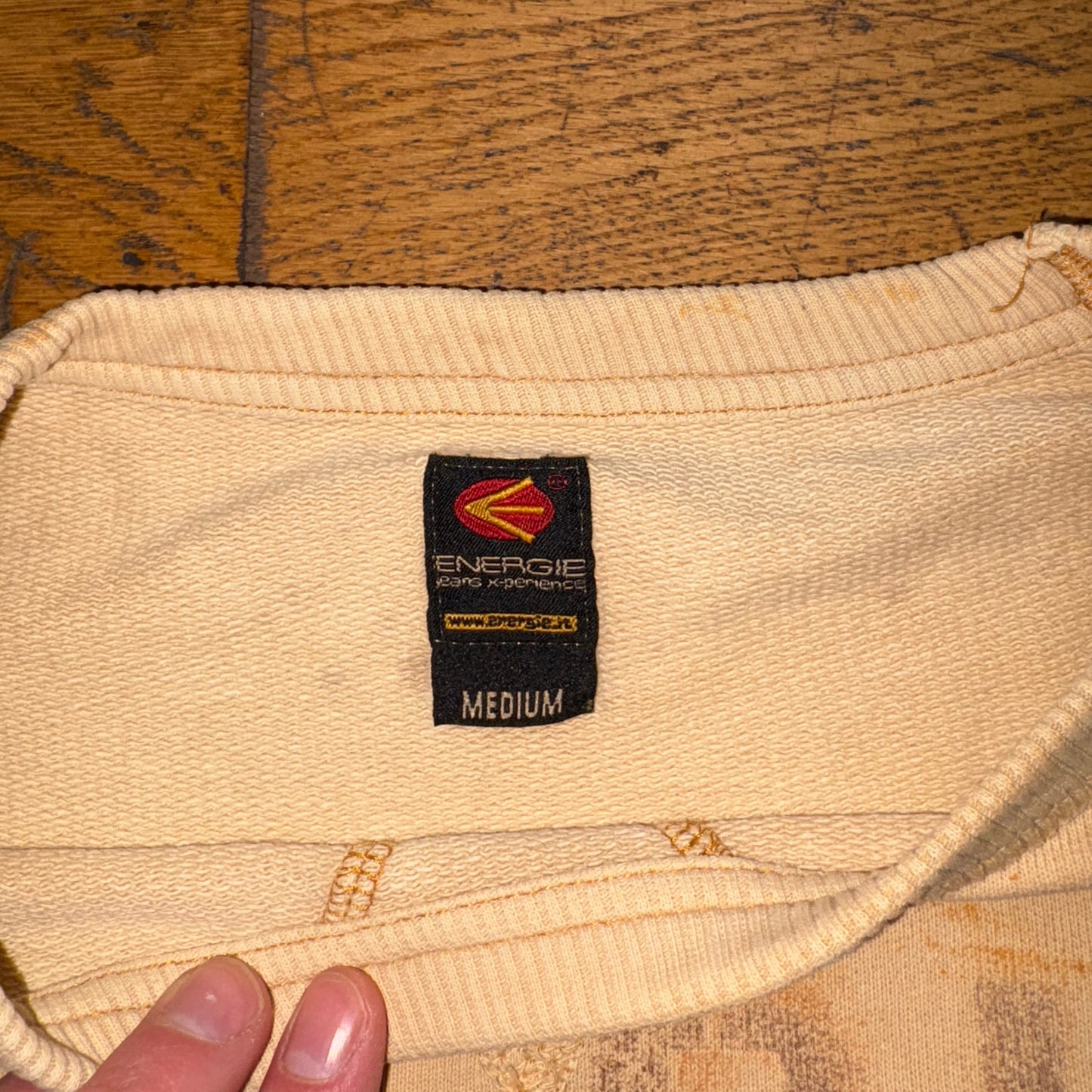 Vintage Energie Skate Brown Yellow Rust Sweatshirt - M