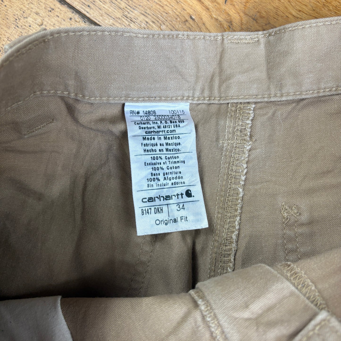 Vintage Carhartt Brown Workwear Baggy Carpenter Shorts - 34