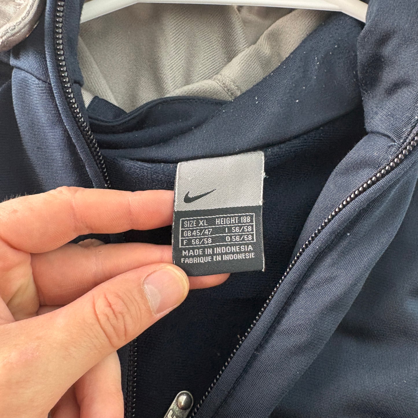 Vintage Nike Y2K 00s Navy Tracksuit Track Jacket - XL