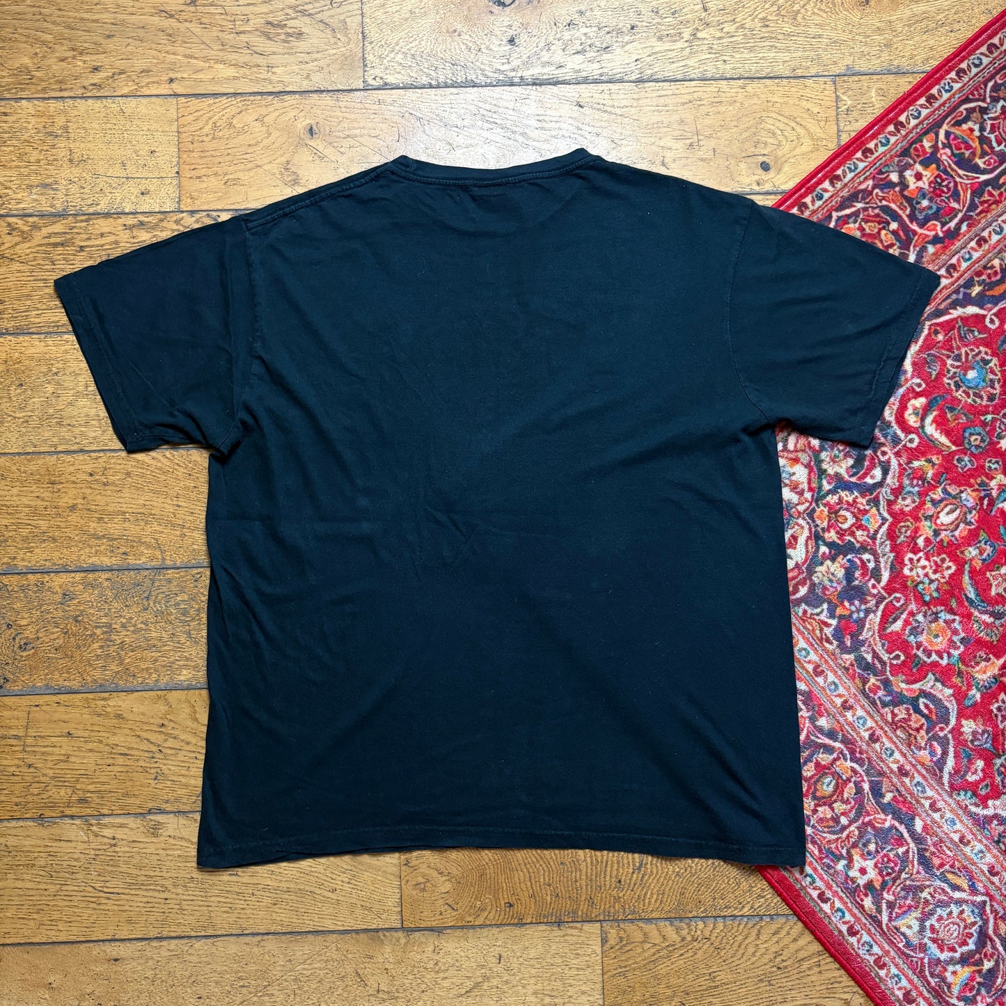 Vintage Thrasher Flames Black Skate Graphic T-Shirt - XL