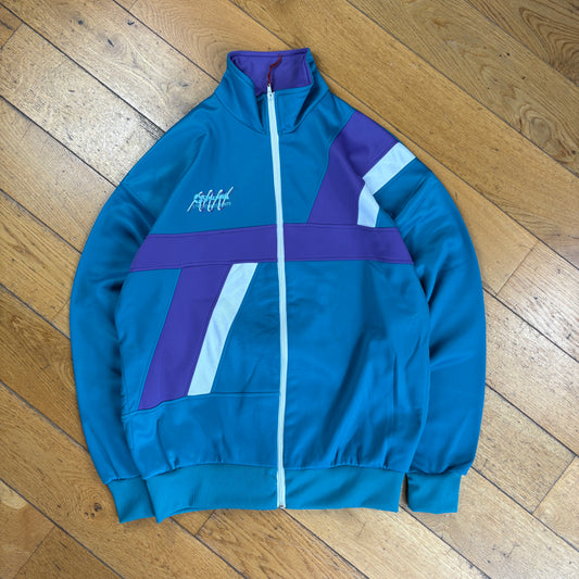 Vintage 90s Spalding Blue Tracksuit Track Shell Windbreaker Jacket - L
