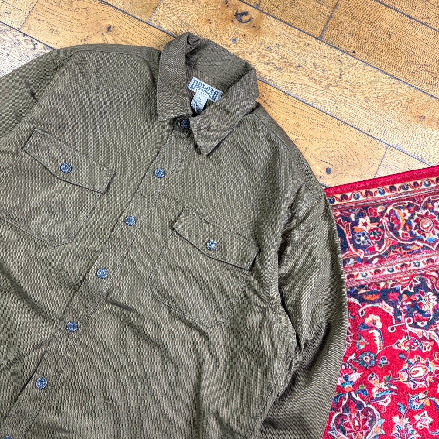 Vintage Green Workwear Carhartt Chore Arctic Style Jacket - XL