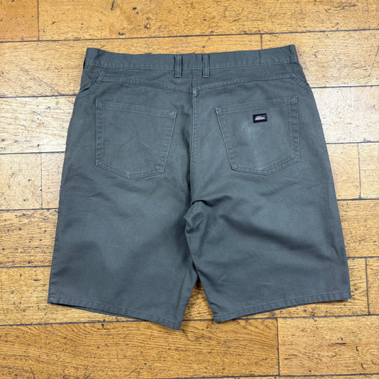 Vintage Dickies Workwear Carpenter Grey Baggy Shorts - 38