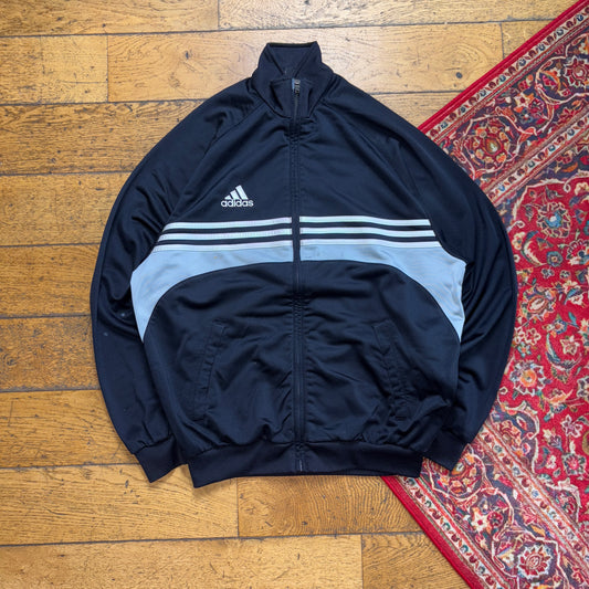 Vintage Adidas Black Tracksuit Track Shell Windbreaker Jacket - M