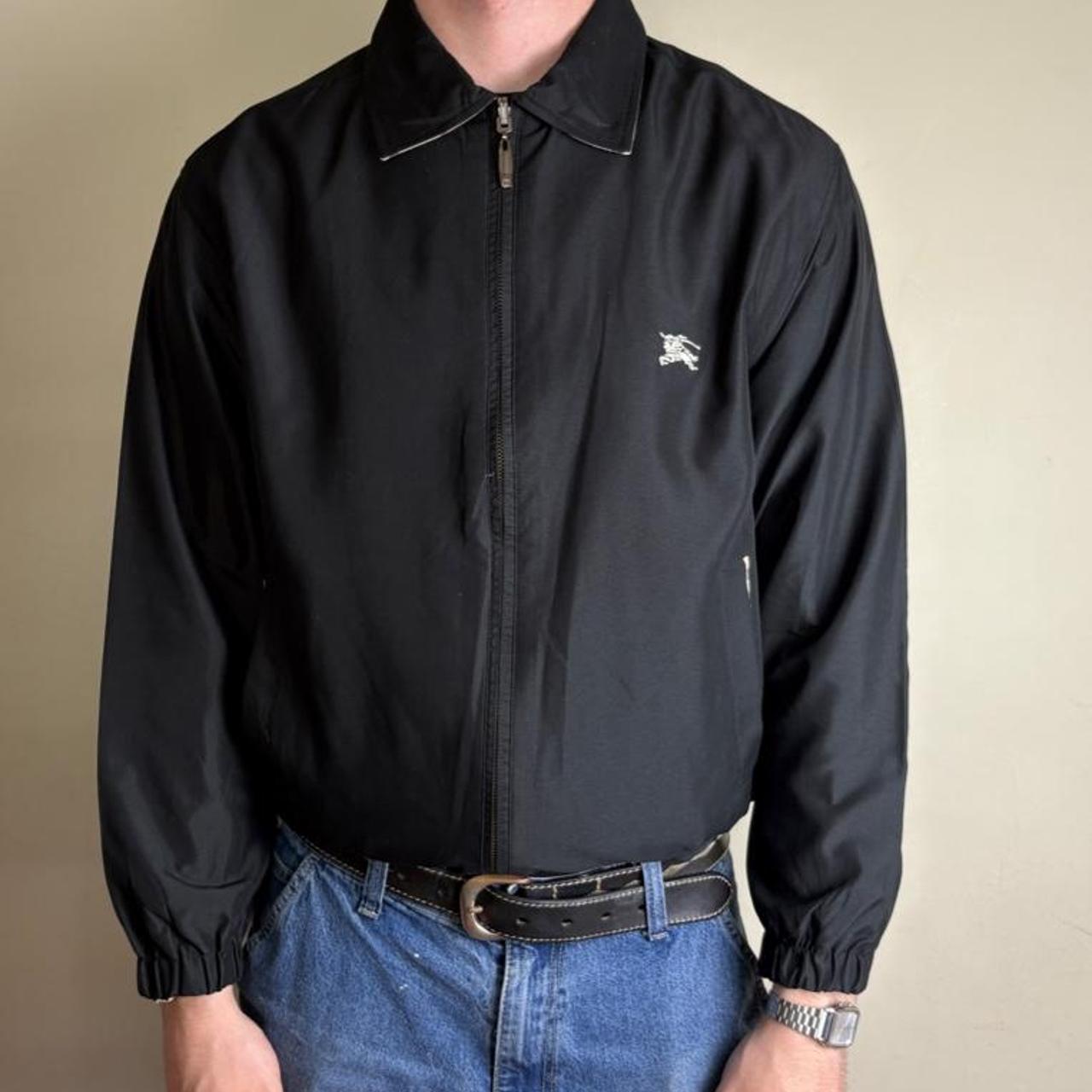 Vintage Burberry Reverisble Nova Check Black Harrington Jacket - M