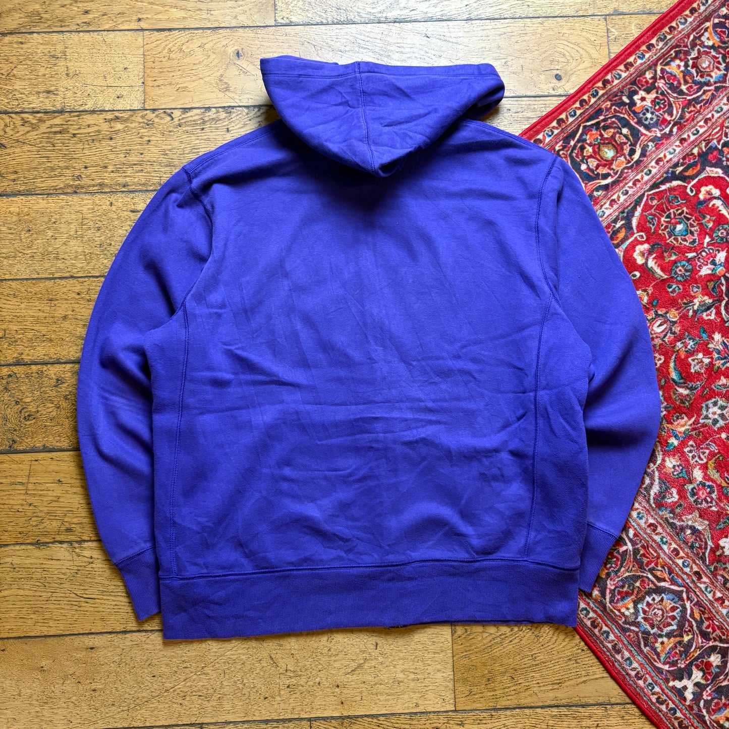 Vintage Nike LSU Purple Zip Embroidered Hoodie Sweatshirt - XL