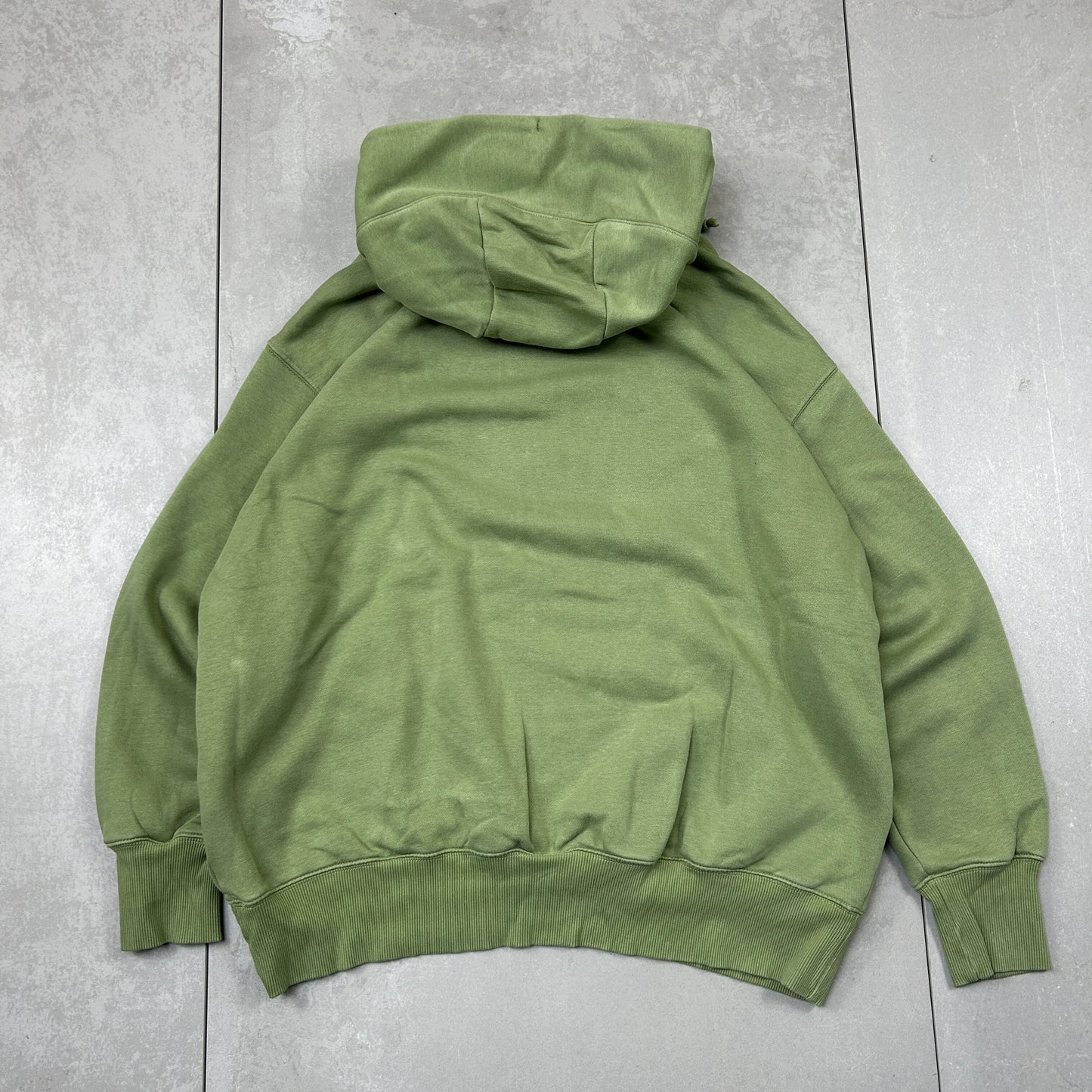 Vintage Nike Centre Swoosh Green Embroidered Hoodie Sweatshirt - L