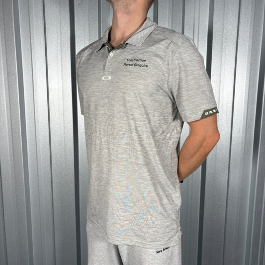 Oakley Cream Grey Polo T Shirt - M