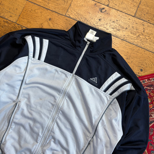 Vintage 90s Adidas Blue Tracksuit Track Jacket - M