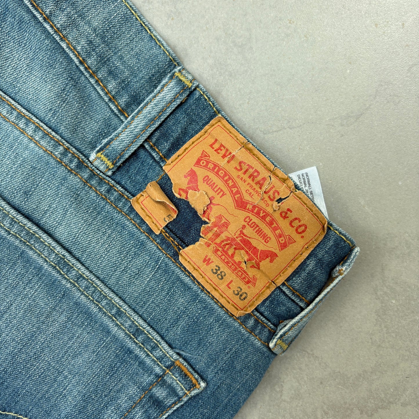 Vintage Levis Blue Denim Shorts - 38