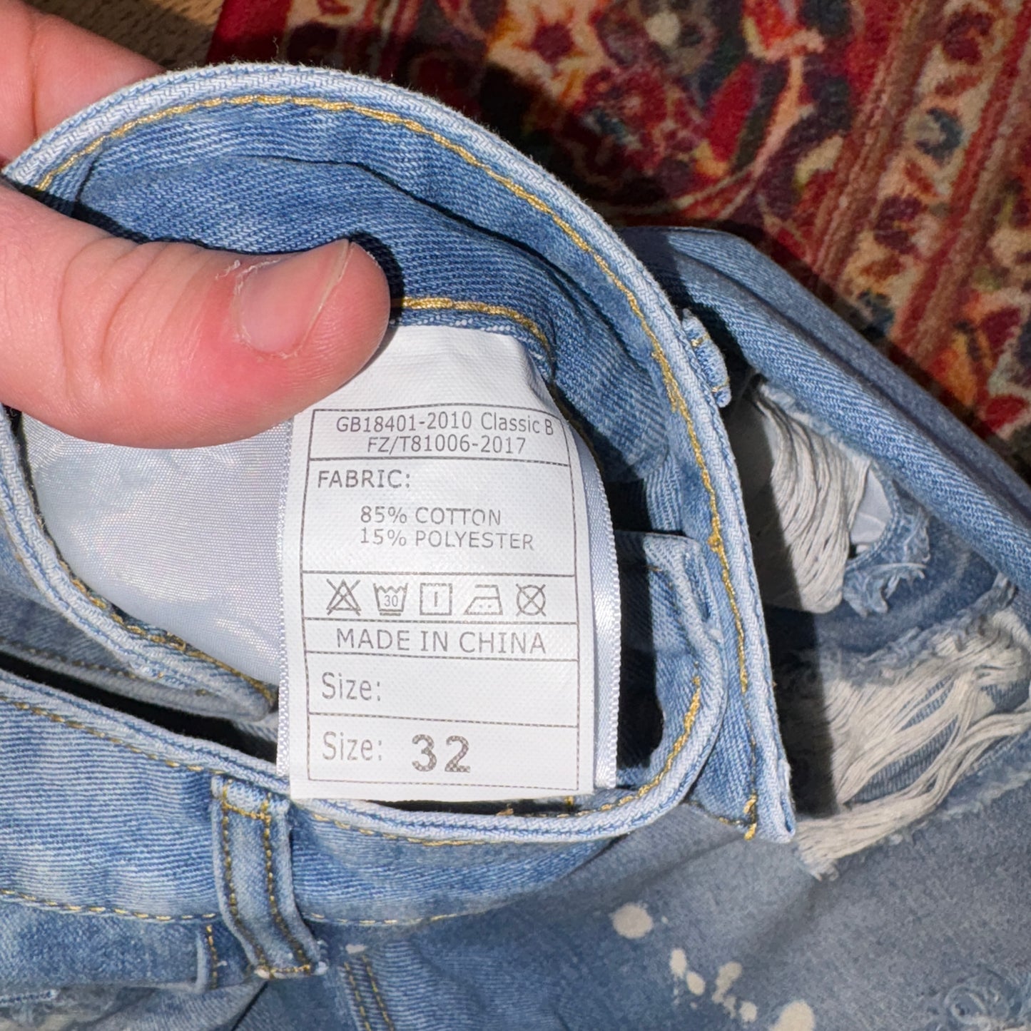Vintage Blue Denim Shorts - 32