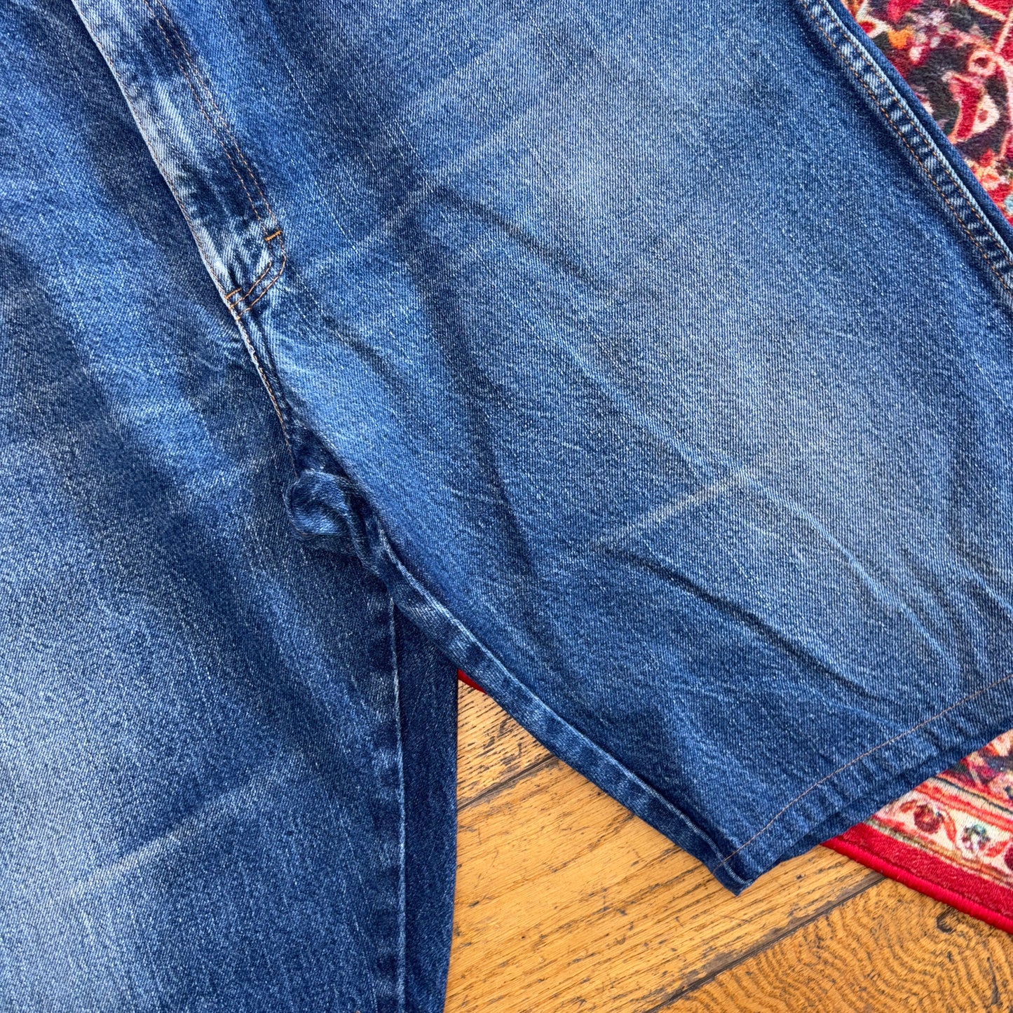 Vintage Dickies Workwear Carpenter Baggy Blue Shorts - 44