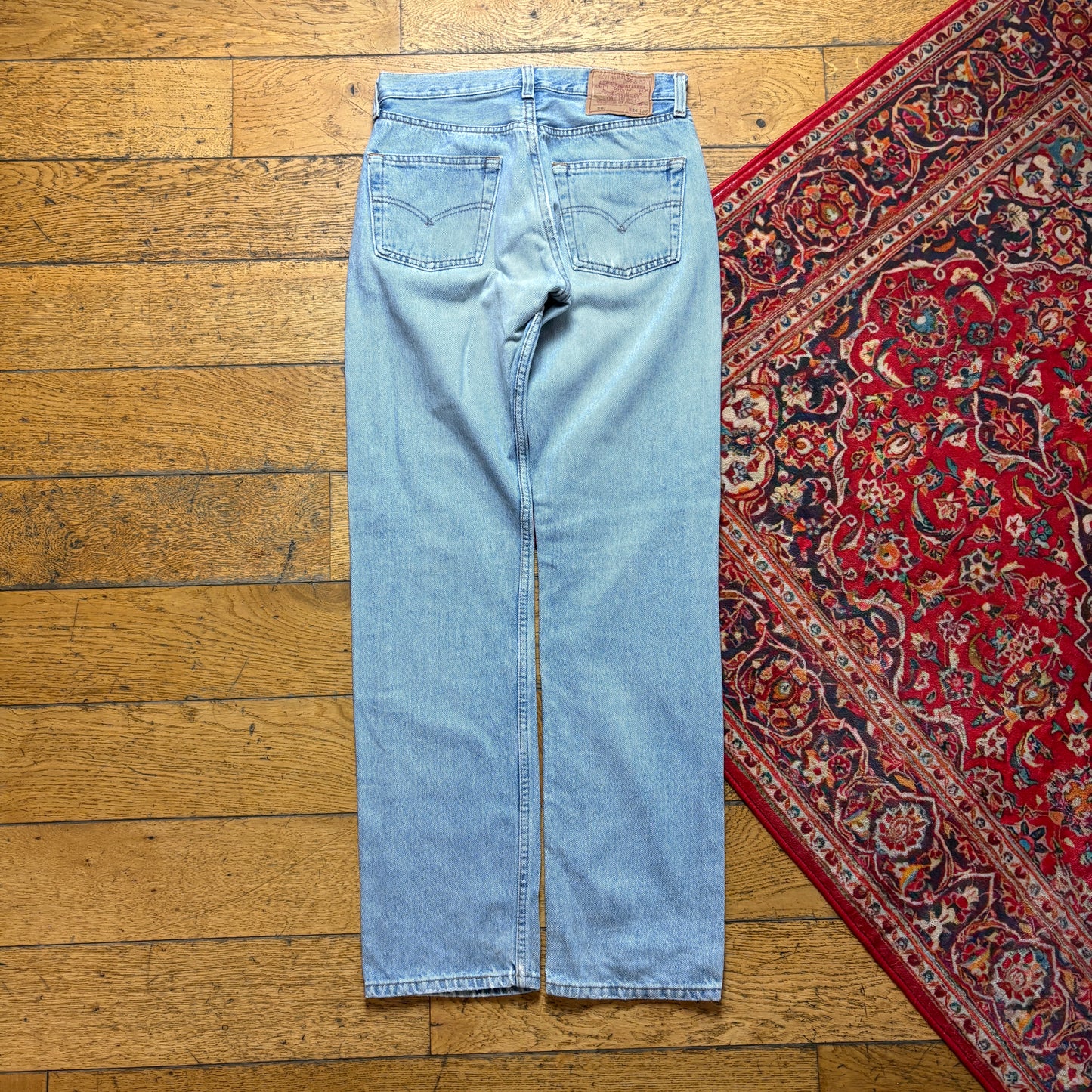 Vintage Levis 501 Straight Blue Denim Jeans - 28R