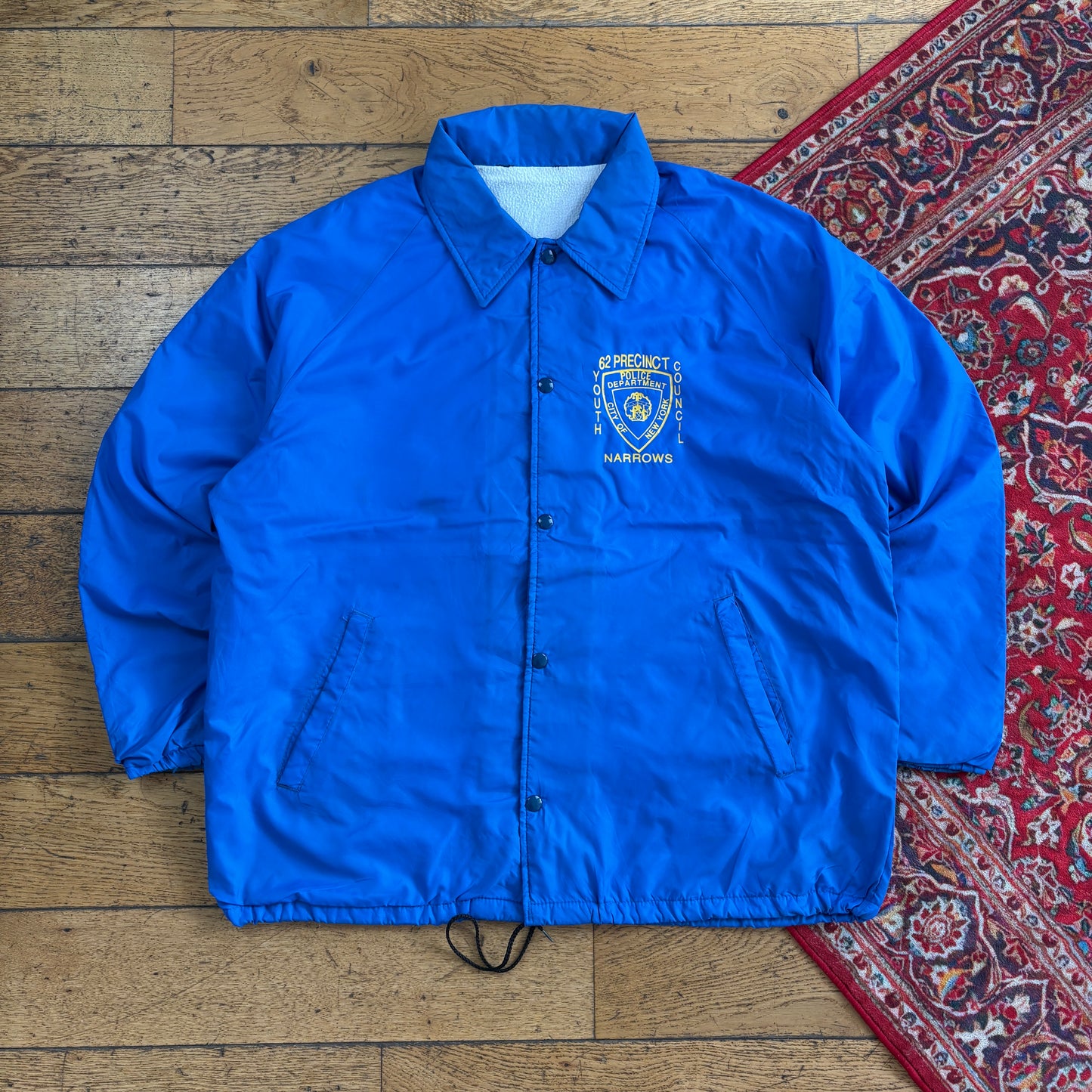 Vintage Blue Nylon Coach Harrington Jacket - XL