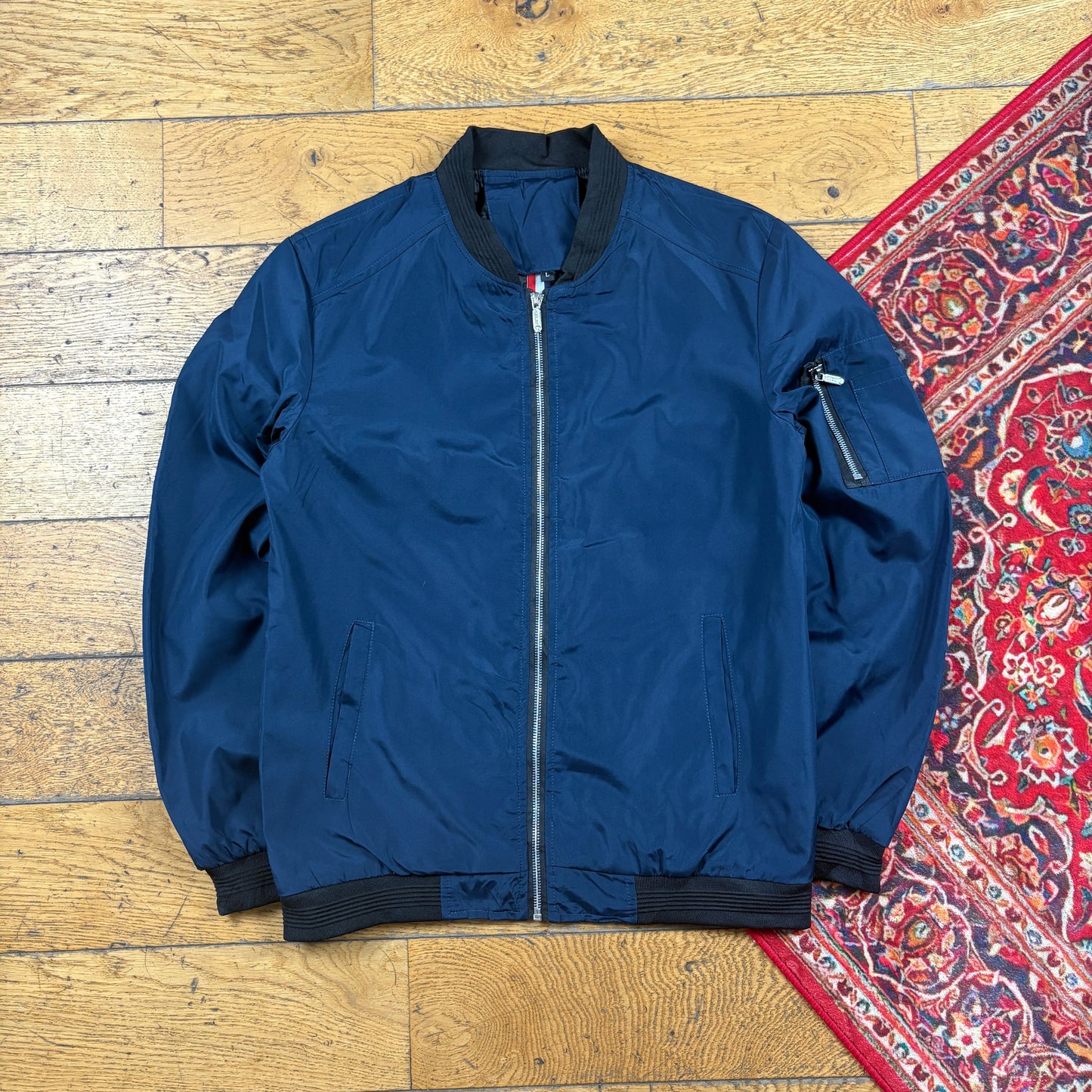 Vintage Navy MA-1 Bomber Jacket - S