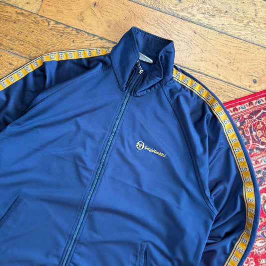 Vintage Navy Sergio Tacchini Tracksuit Track Shell Jacket - XL