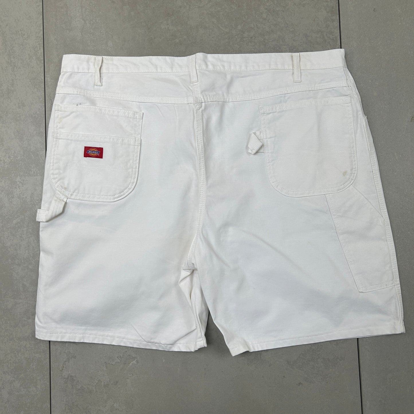 Vintage Dickies Workwear Carpenter White Baggy Shorts - 46