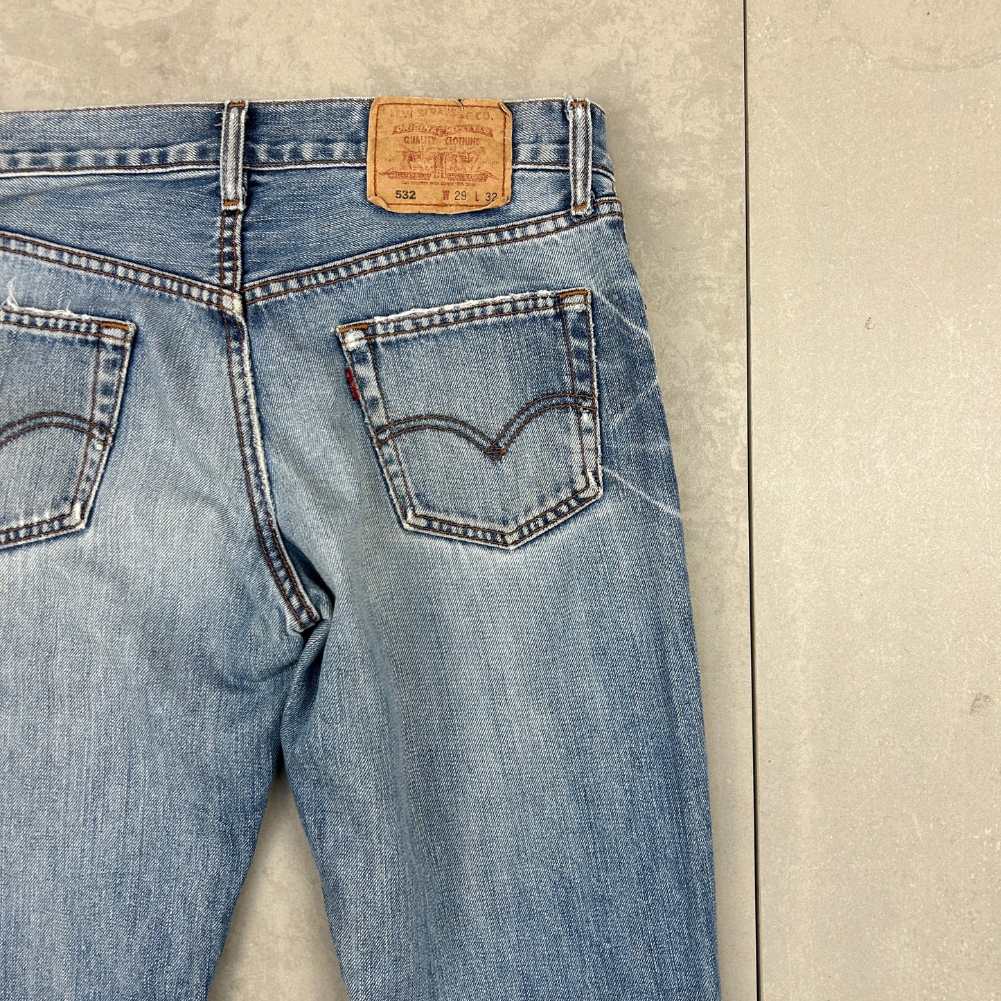 Vintage Levis 532 Straight Blue Denim Jeans - 30