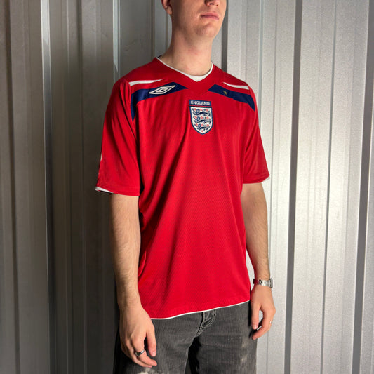 Vintage 08 Umbro Red England Football Shirt - XL