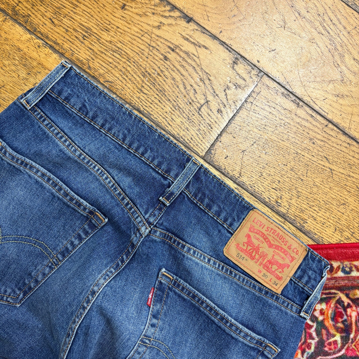Vintage Levis 514 Slim Blue Denim Shorts - 32
