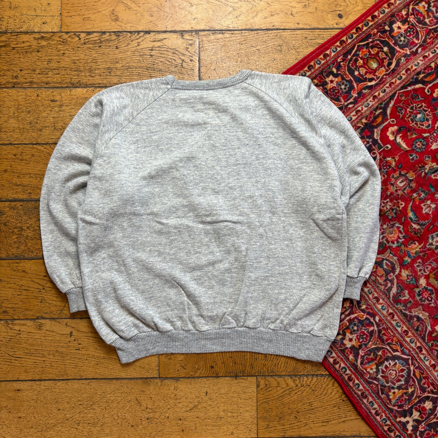 Vintage 80s Grey USA Embroidered Sweatshirt - M