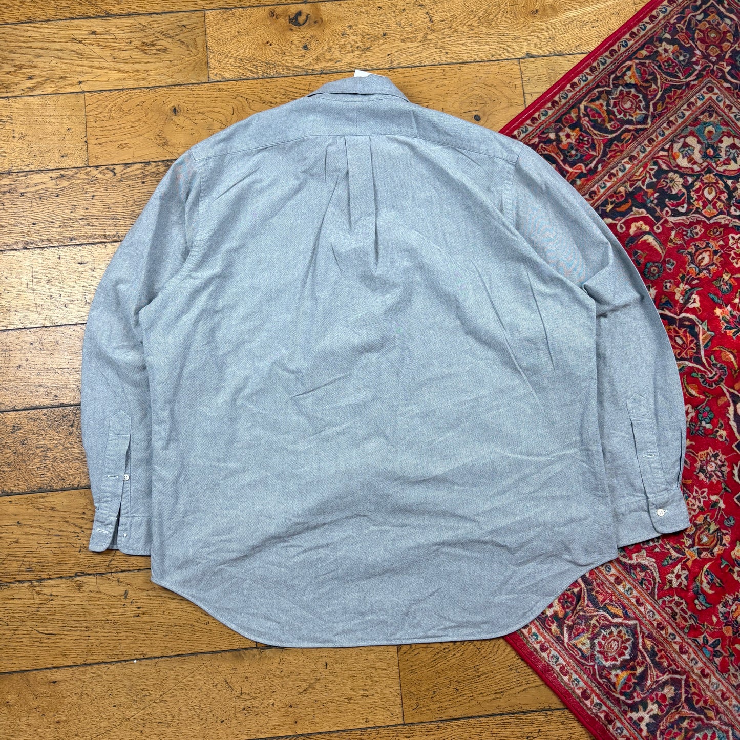 Vintage Ralph Lauren Blue Grey Embroidered Shirt - XXL