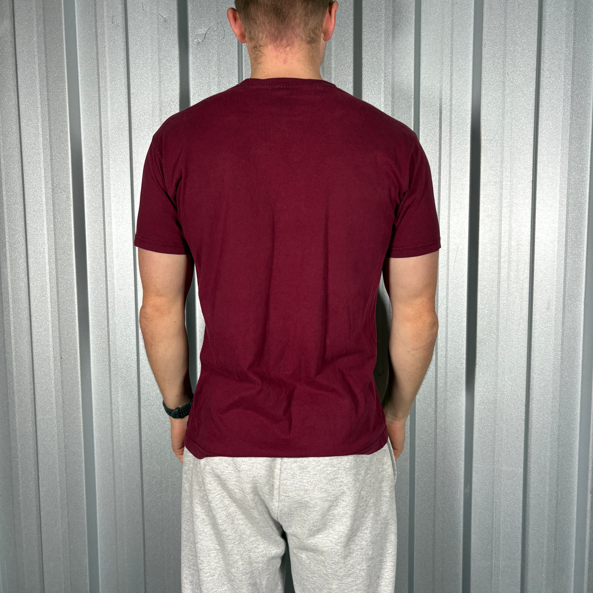Thrasher Burgundy Skate Graphic T Shirt - XS