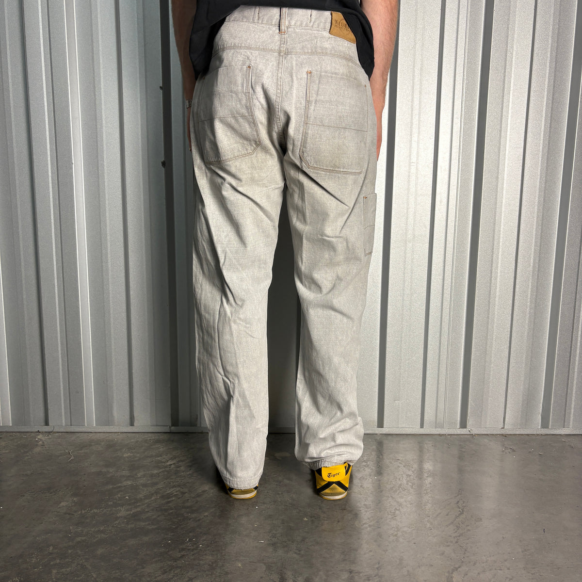 Nautica Grey Embroidered Hip Hop Y2K Baggy Jeans - 35S