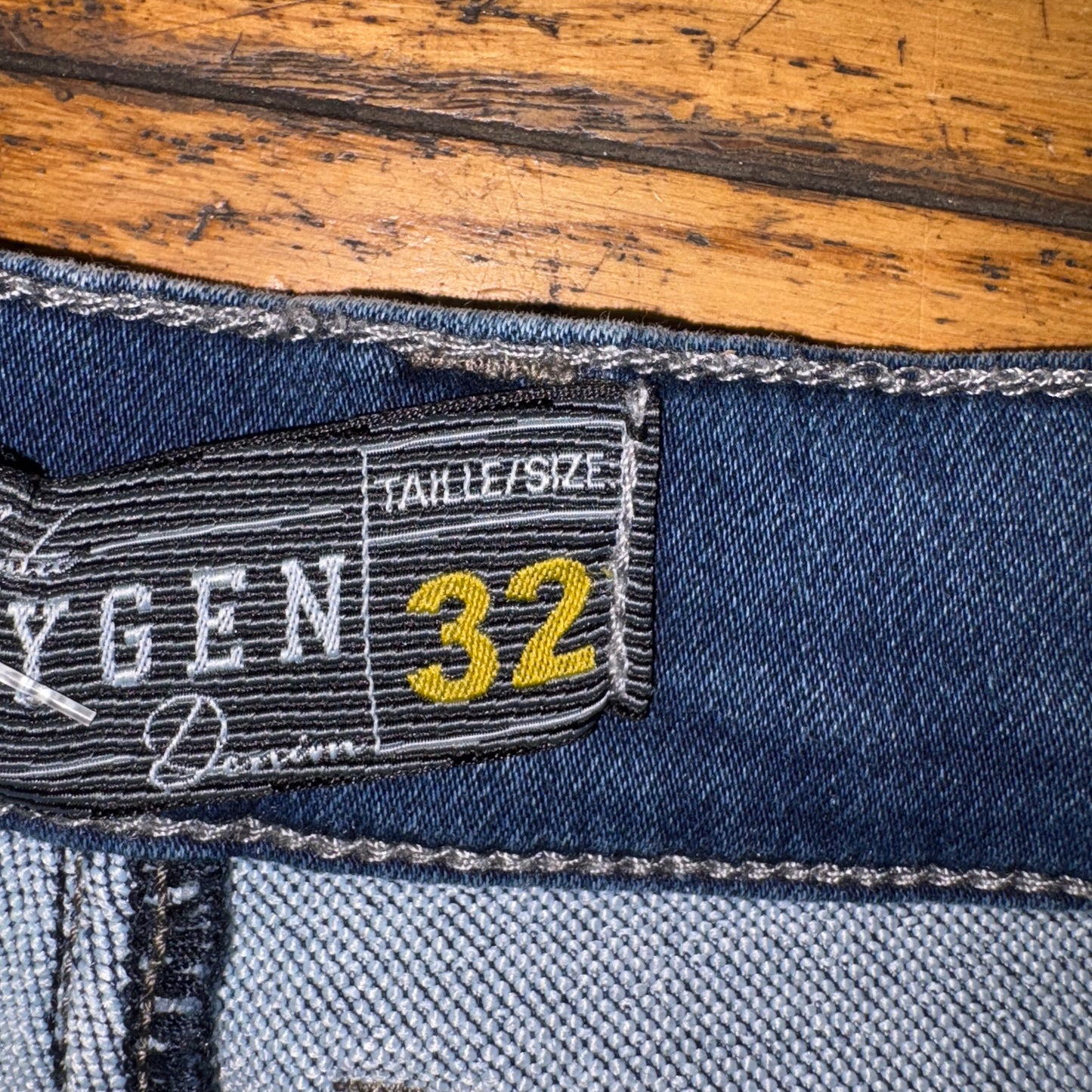 Vintage Blue Denim SlimShorts - 32