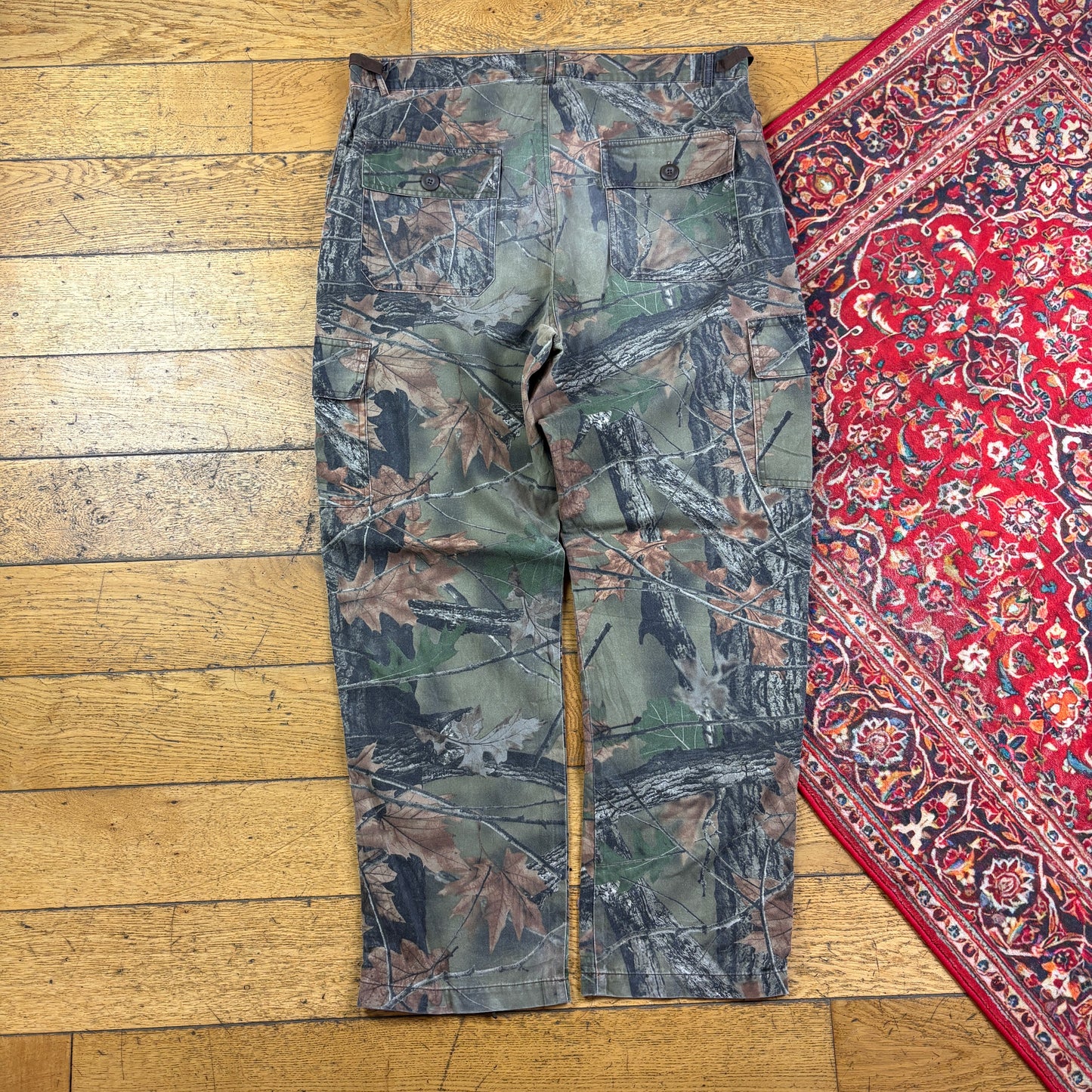Vintage Real Tree Camo Green Hunting Workwear Trousers - 40