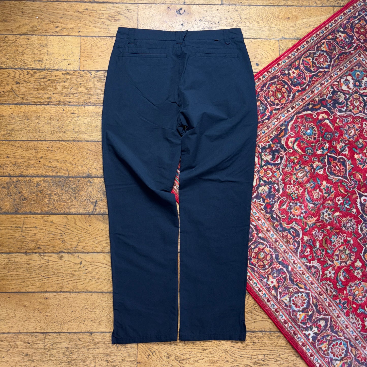 Vintage Oakley Embroidered Black Golf Straight Trousers - 36R
