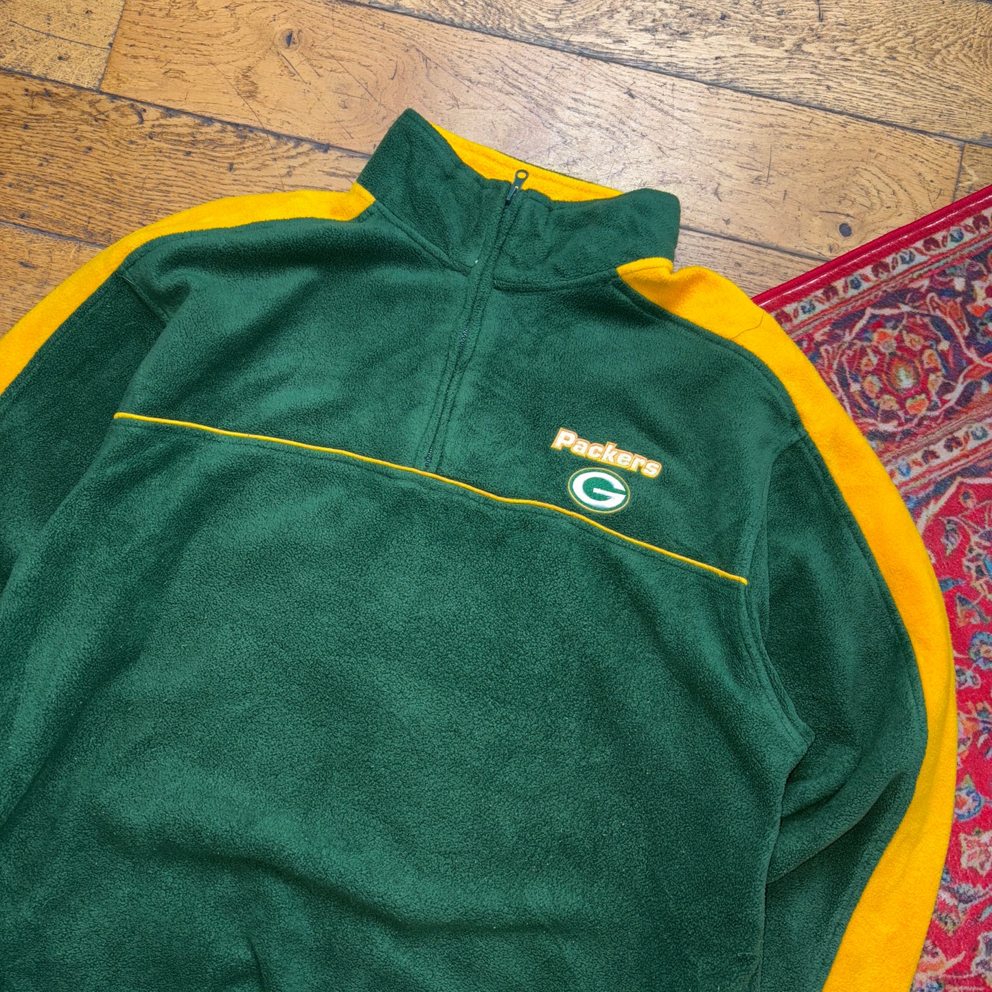 Vintage NFL Packers Green Fleece Embroidered Sweatshirt - XL