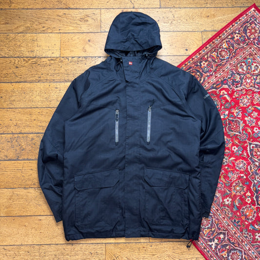 Vintage Quiksilver Black Ski Snow Surfwear Gorpcore Technical Jacket Coat - XL