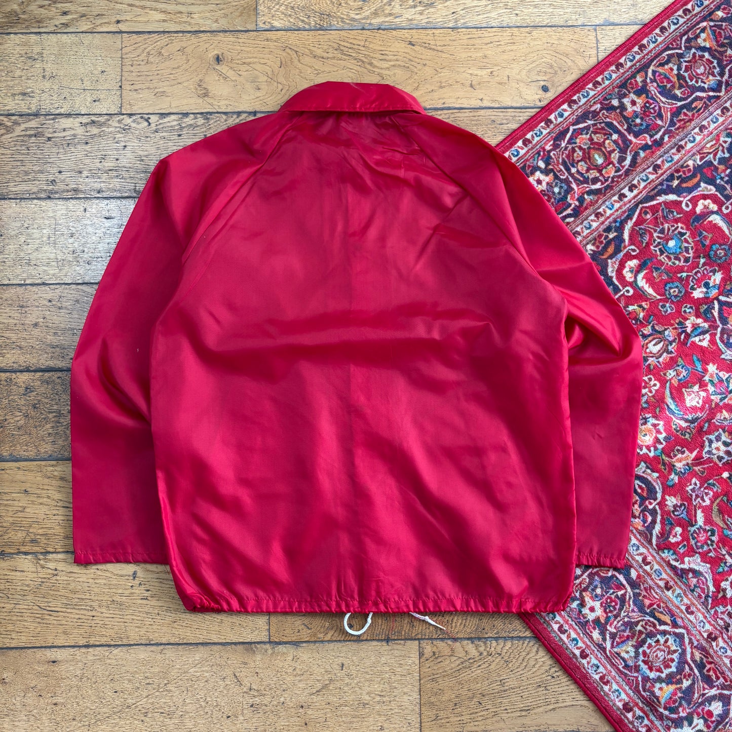 Vintage Red Nylon Coach Harrington Jacket - M