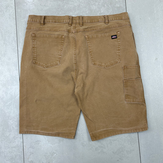 Vintage Dickies Workwear Carpenter Baggy Brown Shorts - 44